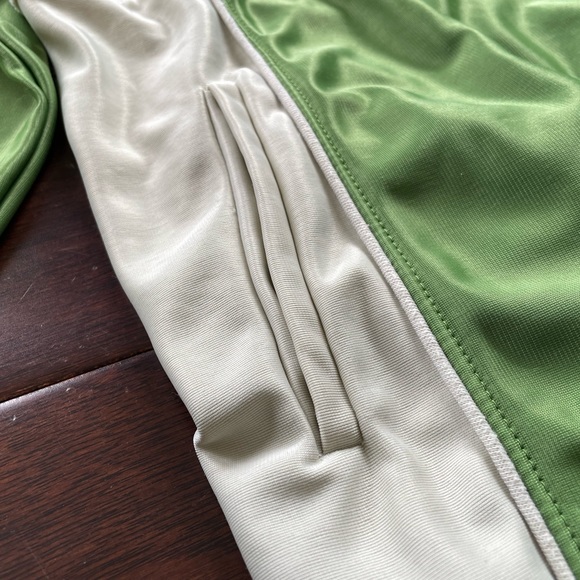 Buffalo by David Bitton Vintage Green Stylish Track Jacket Large Athletic Fit - Picture 7 of 11